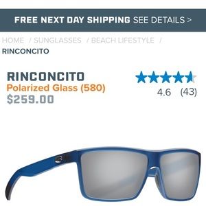 Costa Del Mar Rinconcito 580G Sunglasses